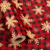 Red Plaid with Snowflake