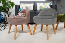 Custom Most Popular High End Trendy New Design Dining Room Furniture Cheap Price Velvet Stool Chair