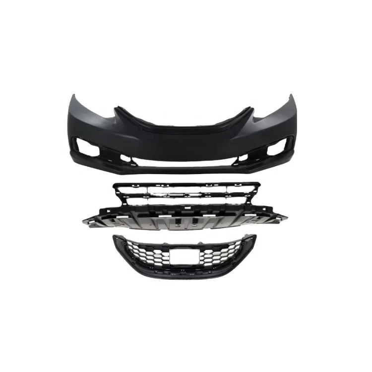 Evan Fischer HO1000290 Front Bumper Cover Kit for 2013-2015 for Honda for Civic Primed 4-Door Sedan HF/LX Models New