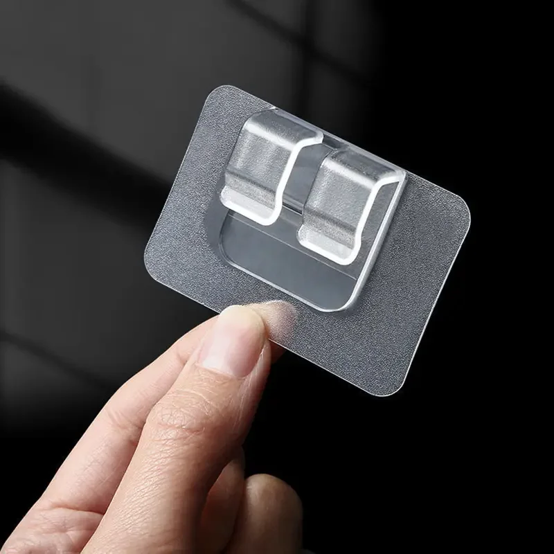 Transparent Car Mat Fastener Stickers Trace-Free PVC Carpet Clips with Fixing Hook Fastener Floor Mat Clips for Secure Buckling