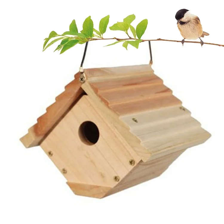 Kit Rumah Burung Kayu Kustom Mudah Dibersihkan Harga Rendah Mudah Digantung  Dengan Kabel Tempel Dari Cabang Kecil Atau Kait - Buy Kayu Sangkar Burung,Dicat  Sangkar Burung Desain Sangkar Burung Kit Product on