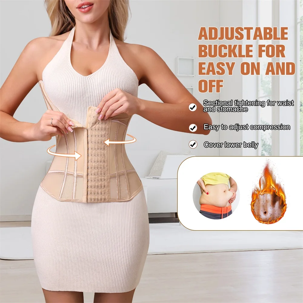 Grosir Wanita Kawalan Perut Penyembung Pinggang Corset Pakaian Pembentuk Tali Pinggang Penuh Badan Latih Pinggang Pembentuk