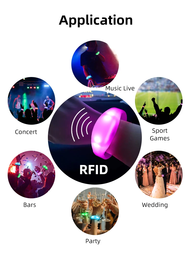 Led Party Wristbands Wedding Dmx Xylobands Coldplay Music Concert