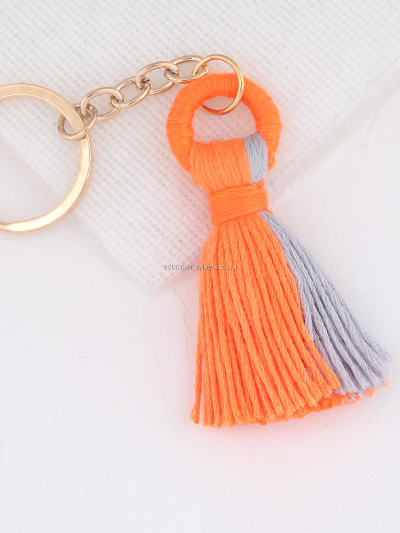 Wholesale Key Ring Key Holder Tassel Bag Accessories Glitter Bracelet