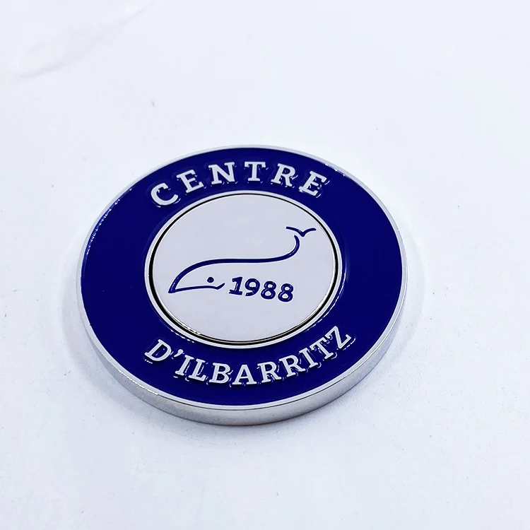 Custom Enamel Golf Ball Marker Customized Logo High Quality  Golf Poker Chip Magnetic Golf Ball Marker supplier