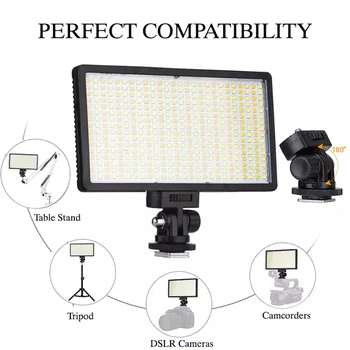 Professional LED-416 Conference Kit Chargeabal Photography Photo and Film Shooting Studio Led Lights Panel detail image