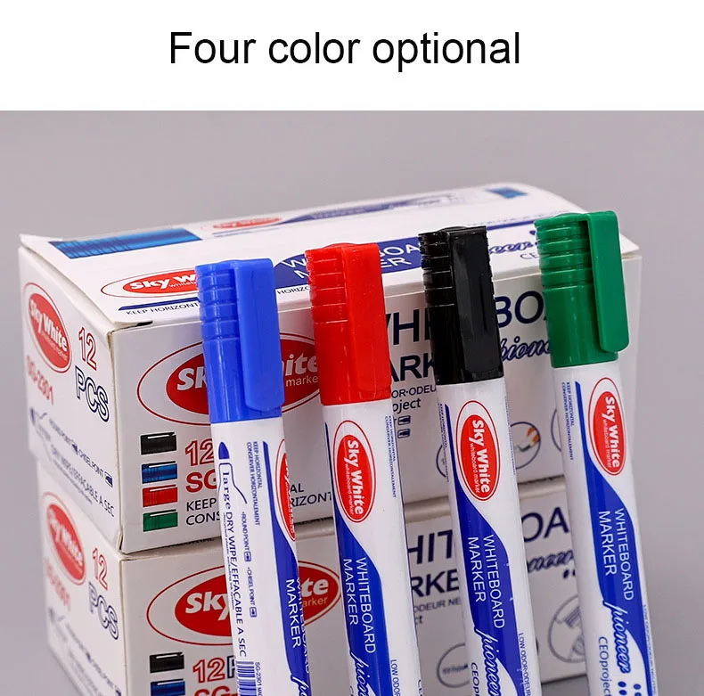 Custom Colorful Eco Erasable White Board Paint Markers Pens Set Customized Dry Erase Whiteboard