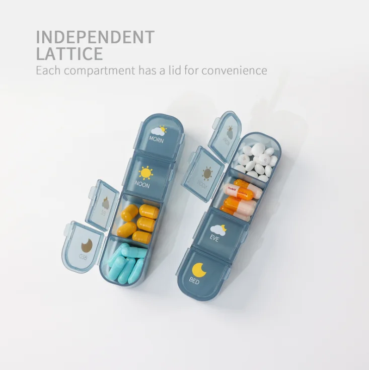 Лидер продаж, пылезащитный контейнер для рыбьего масла, 3 раза в день, органайзер для таблеток на неделю, коробки