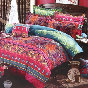 Wholesale Luxury Custom All-Season Polyester Printed Sheet Pillowcase Duvet Cover Sets Duvet Bedding Set