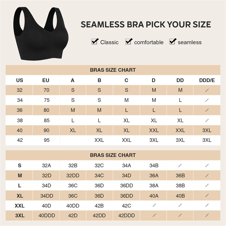 Wireless Back Fat Deep Cup Bra With Shapewear Incorporated Seamless ...