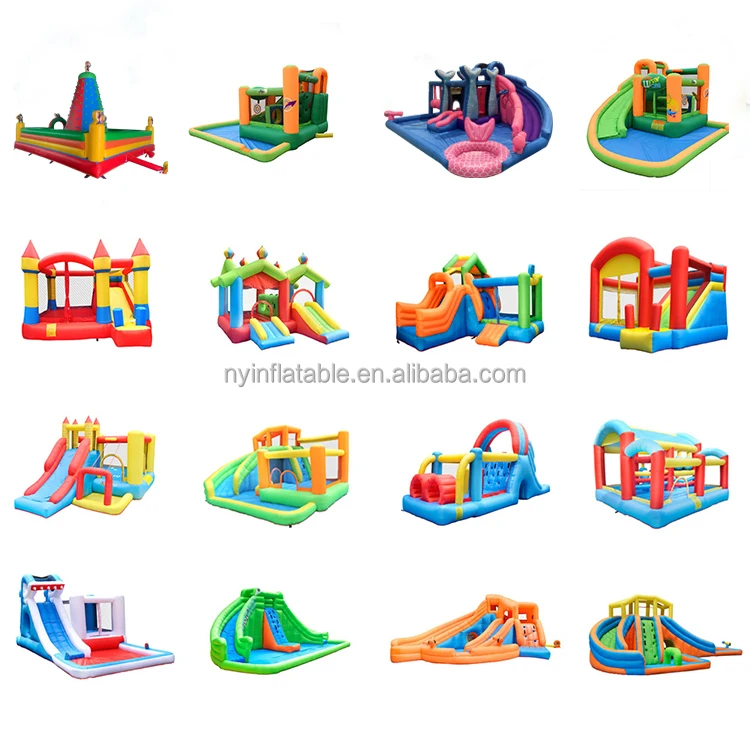 Double Way Slide Commercial Inflatable Water Slide Dry Slide Dual ...