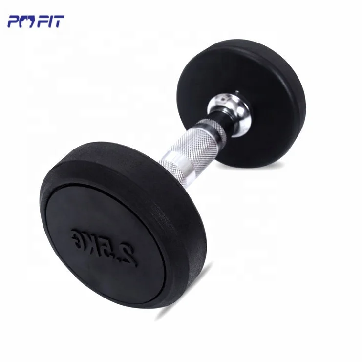 Weightlifting hummer Dumbbell Pesas Mancuernas Round Lbs lb Rubber Dumbbel  Set Pu Cated Urathane Dumbbell