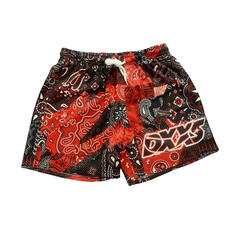 Дышащие свободные сетчатые баскетбольные шорты, мужские баскетбольные шорты на заказ