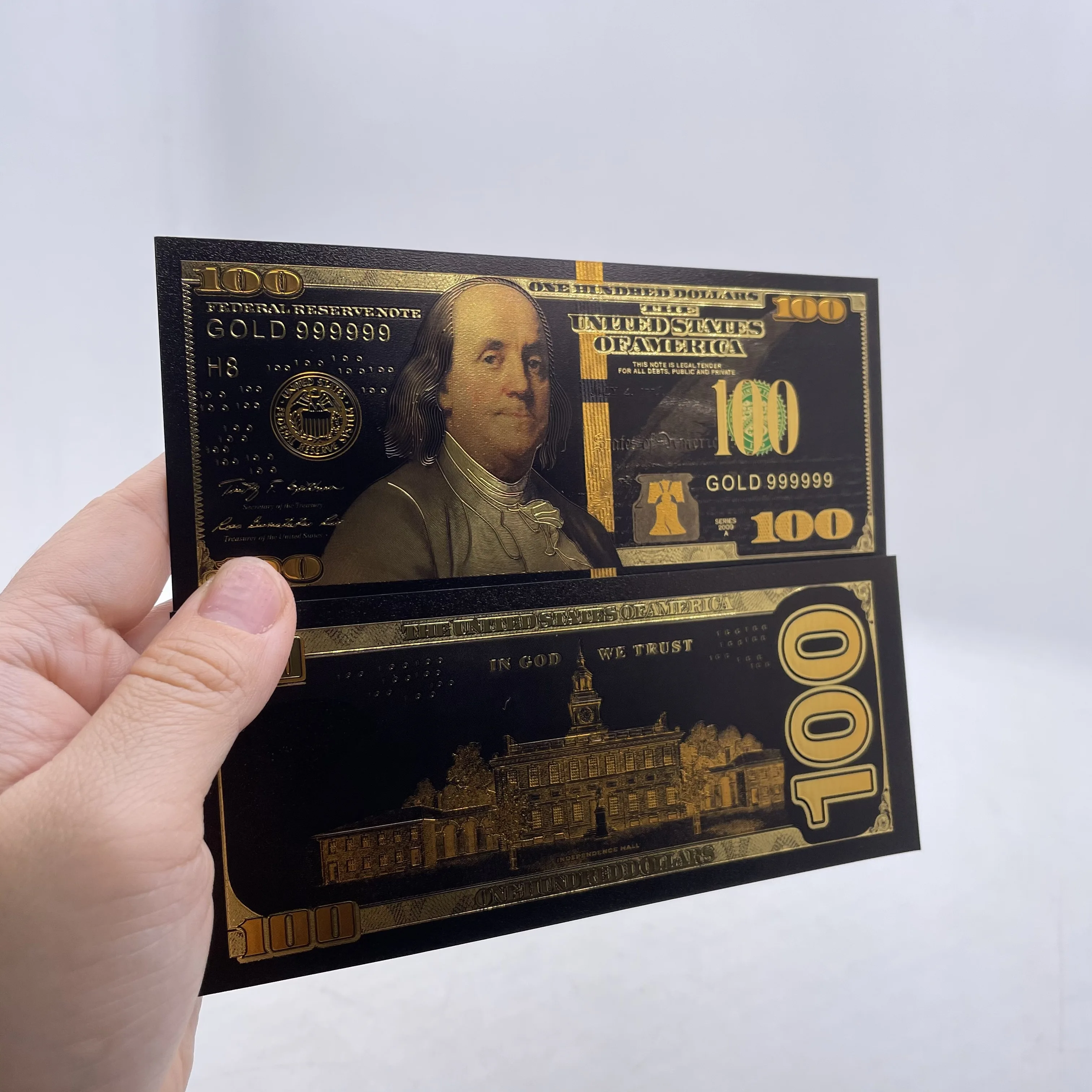 Gold Foil Banknote Collection - Free Shipping USD Dollar Bill Notes for  Business Gifts and Decoration