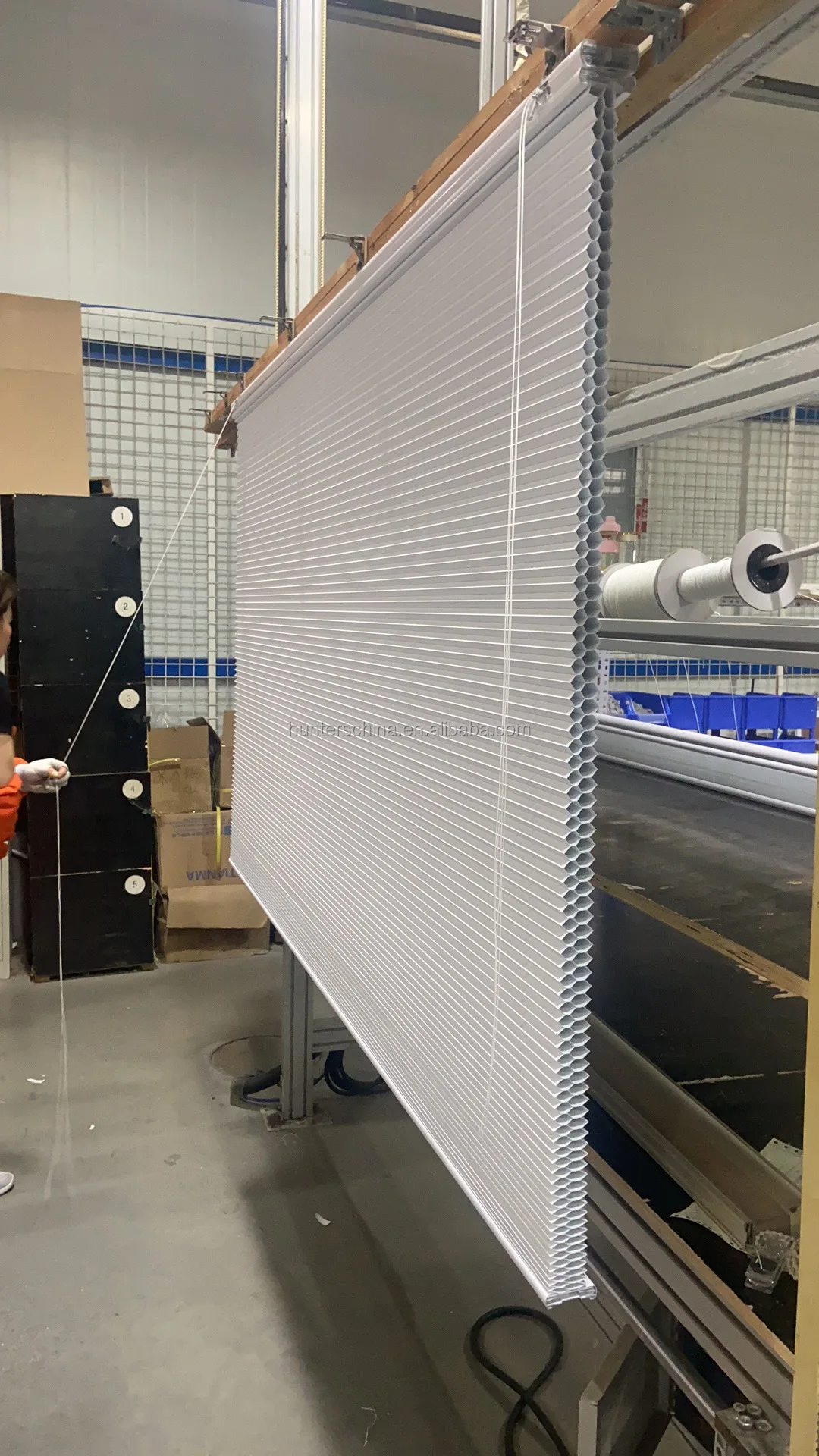 Manual & Motorized Operation Double Cell Cellular Roller Shades System