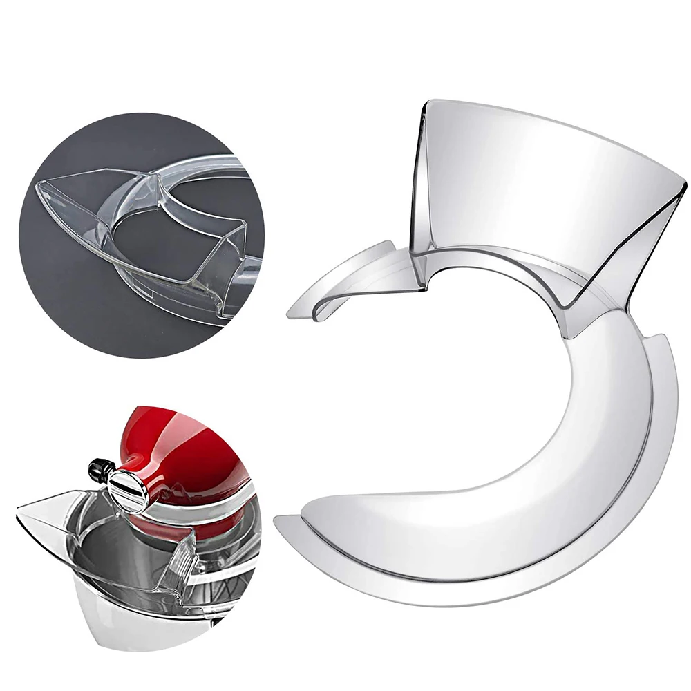 Pouring Shield bowl cover for Kitchenaid 4.5 and 5 quart polished or  brushed stainless steel tilt head stand mixer bowls ONLY Same as KN1PS 