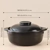 Olla profunda negra de 4.0 litros