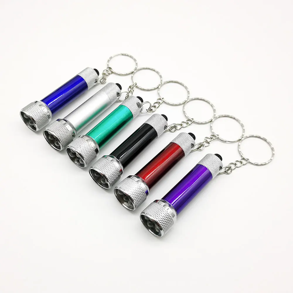4 Mini Torce LED Ricaricabili USB Con Portachiavi - Impermeabili IPX8, Piccole E Leggere Per Campeggio Ed Emergenze - 3