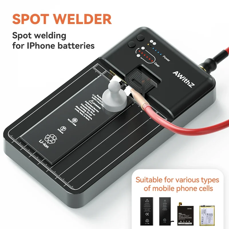 バッテリー溶接機とiPhoneバッテリー Qianli-ミニポータブルスポット溶接機,iphone 11-14pro max用