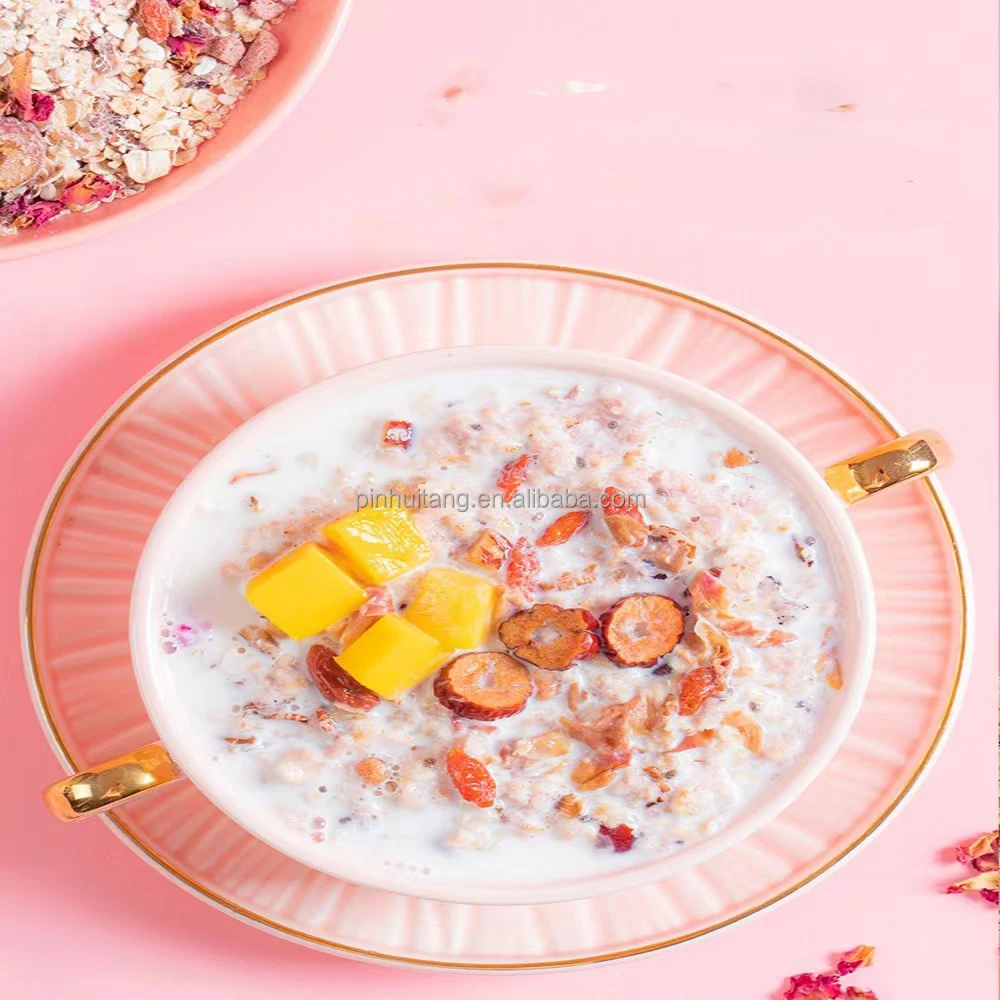 Pingwei 1kg Chia Seed Rose Medlar Goji Berry Oatmeal Canned Nutritious