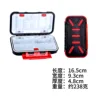 Medium-sized accessory box, black, 16 compartments