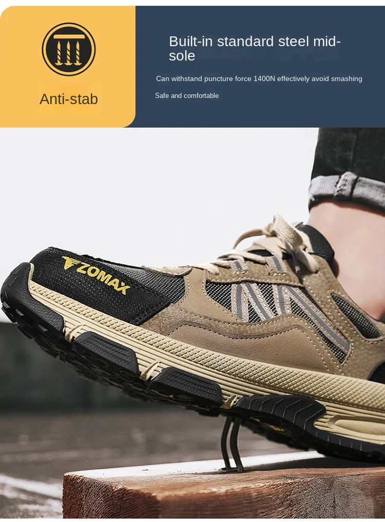 Factory Price Work Shoes Casual Trainers Hiking Shoes Steel Toe Safety