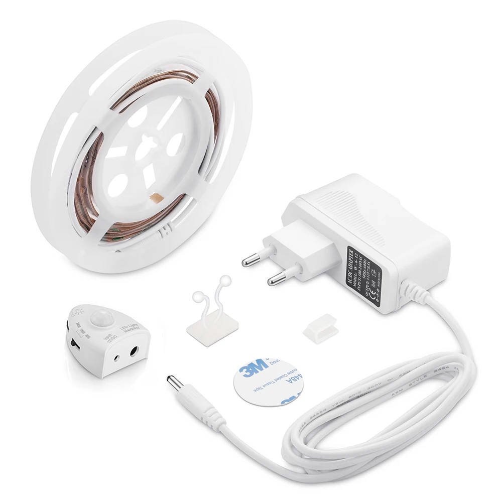 Intelligent Induction Lamp Motion Sensor Bed Light Warm White PRI Smart  Led Strip Motion Activated Human Body  Sensor Light