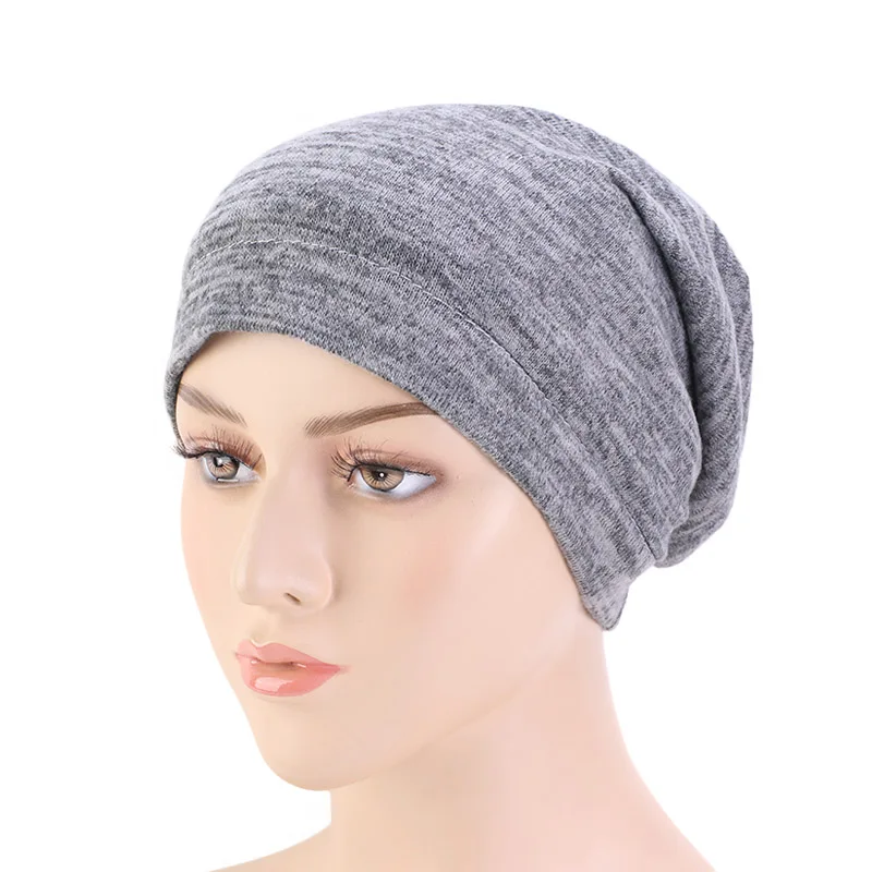 Silk Beanie Hat Chemo Cap Turban Headwear Sleep Head Wrap Bonnet