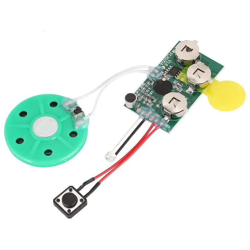 Mini Voice Recorder Chip Recordable Sound Module with Speaker for Personalized Postcard and Greeting Cards