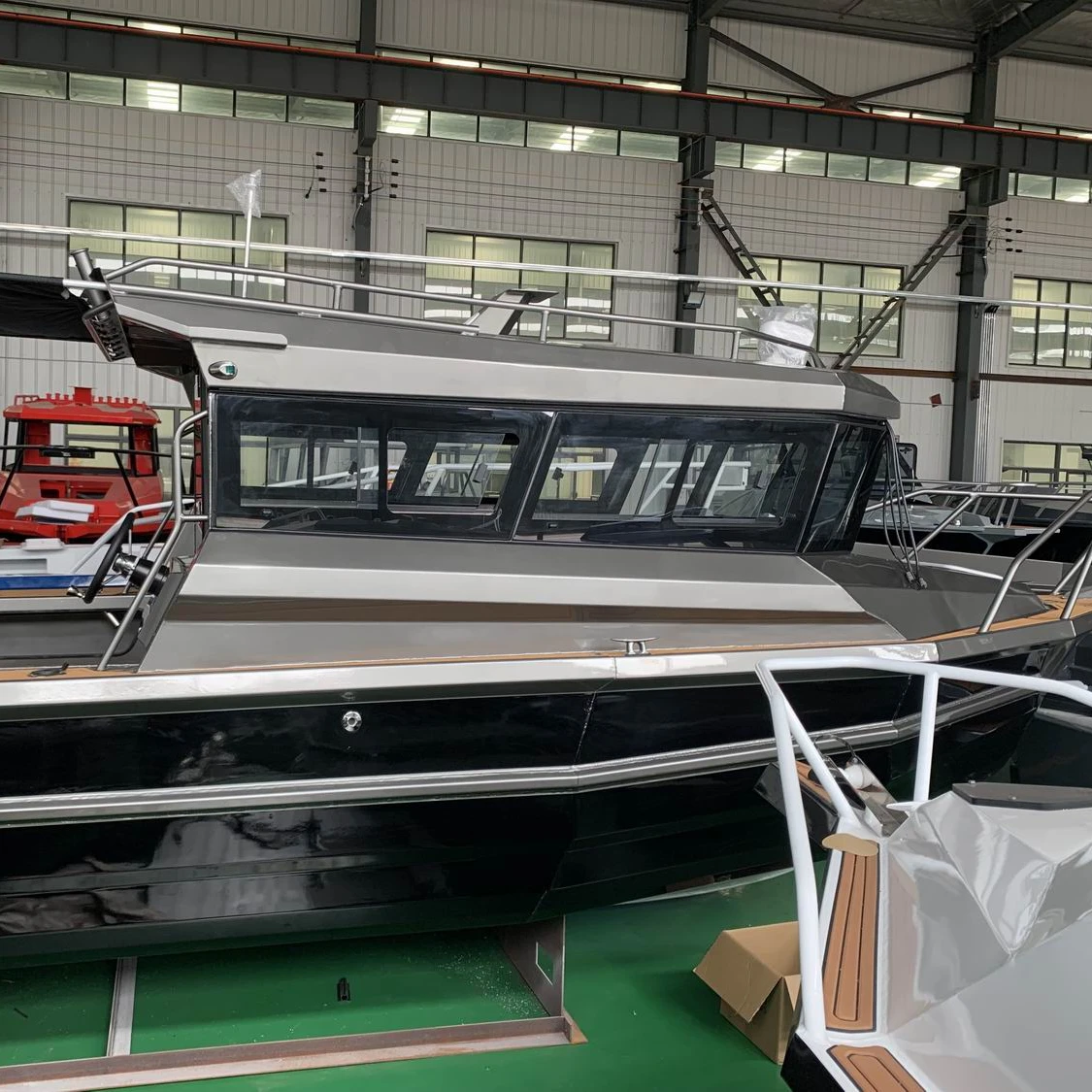 Продажа с завода Sea King, 25 футов, легкое ремесло, все сварные морские алюминиевые лодки для рыбалки с грязной кабиной