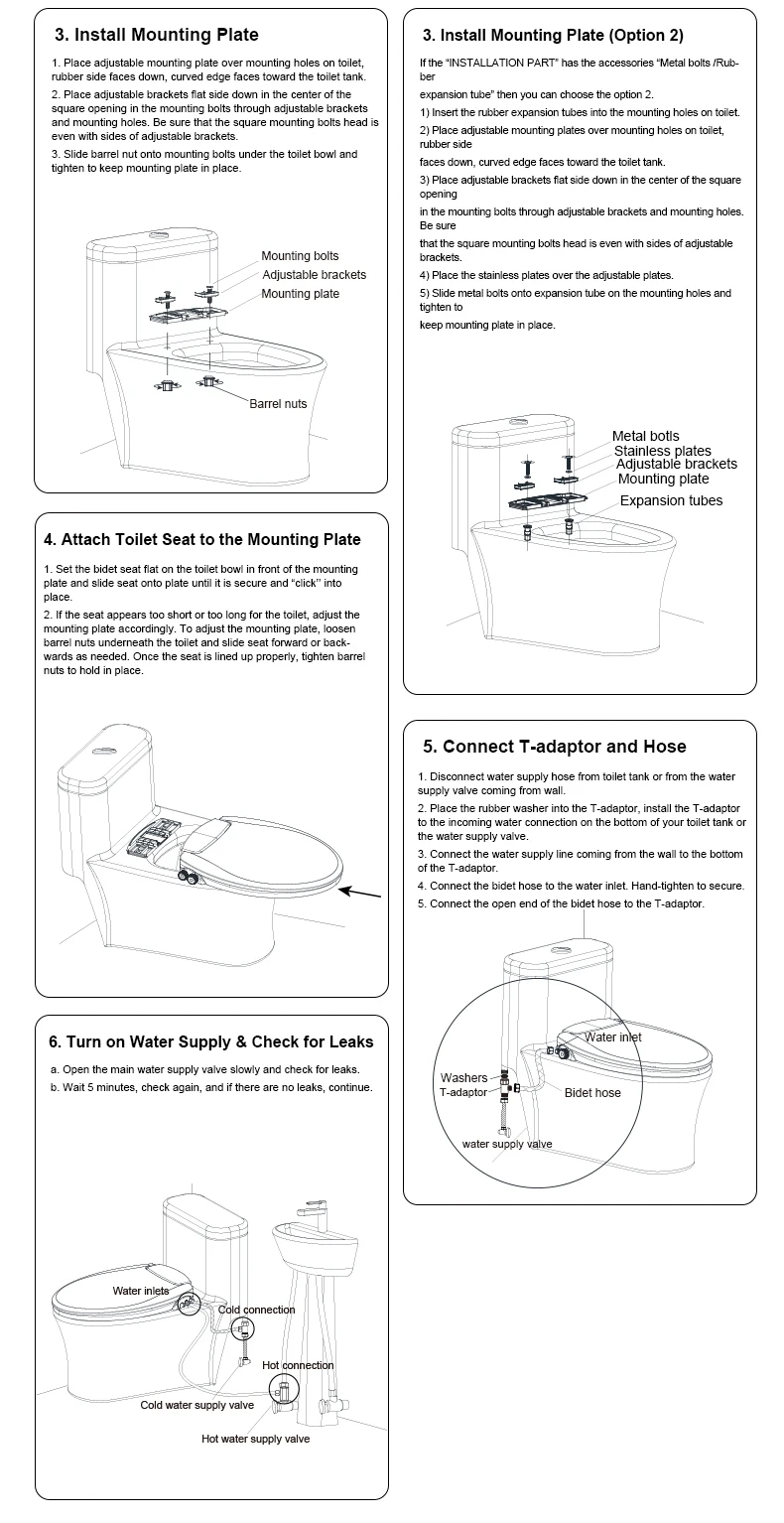 Round Bidet Seat Cover Custom Sprayer Bidet Toilet Seat Mechanical Non Electronic Bidet Toilet Seat For Bathroom supplier