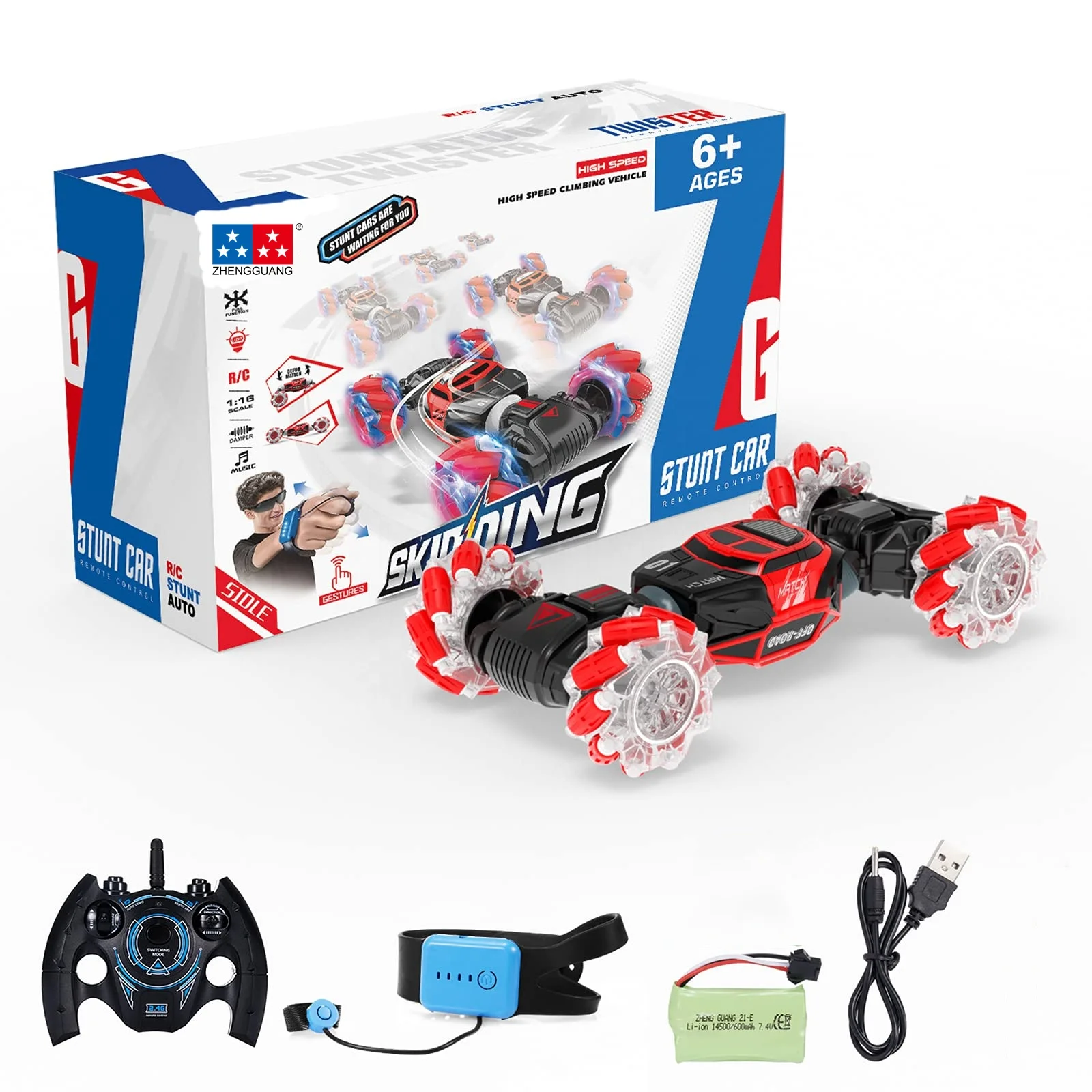 New Type Popular Remote Control Double Side Stunt High Speed Toy