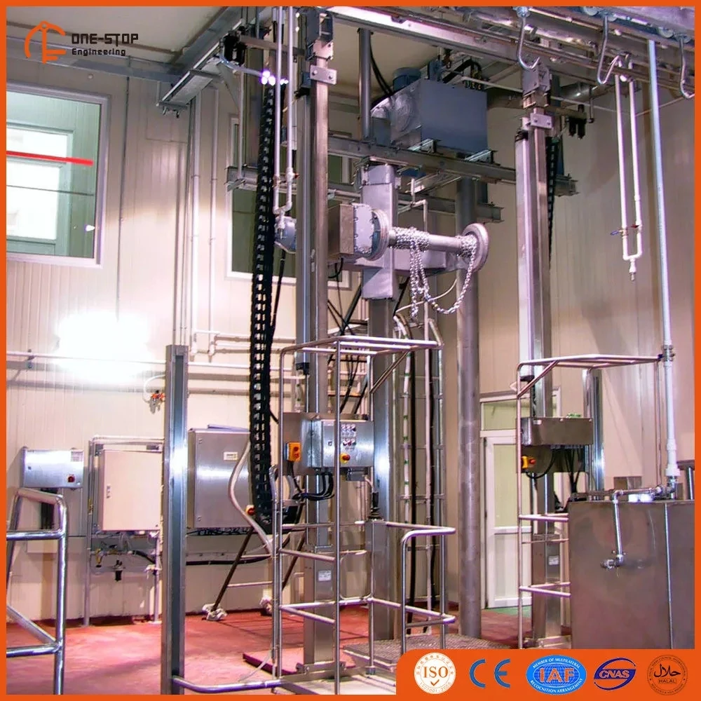 Cattle slaughter line hydraulic peeling machine automatic skin changing machine