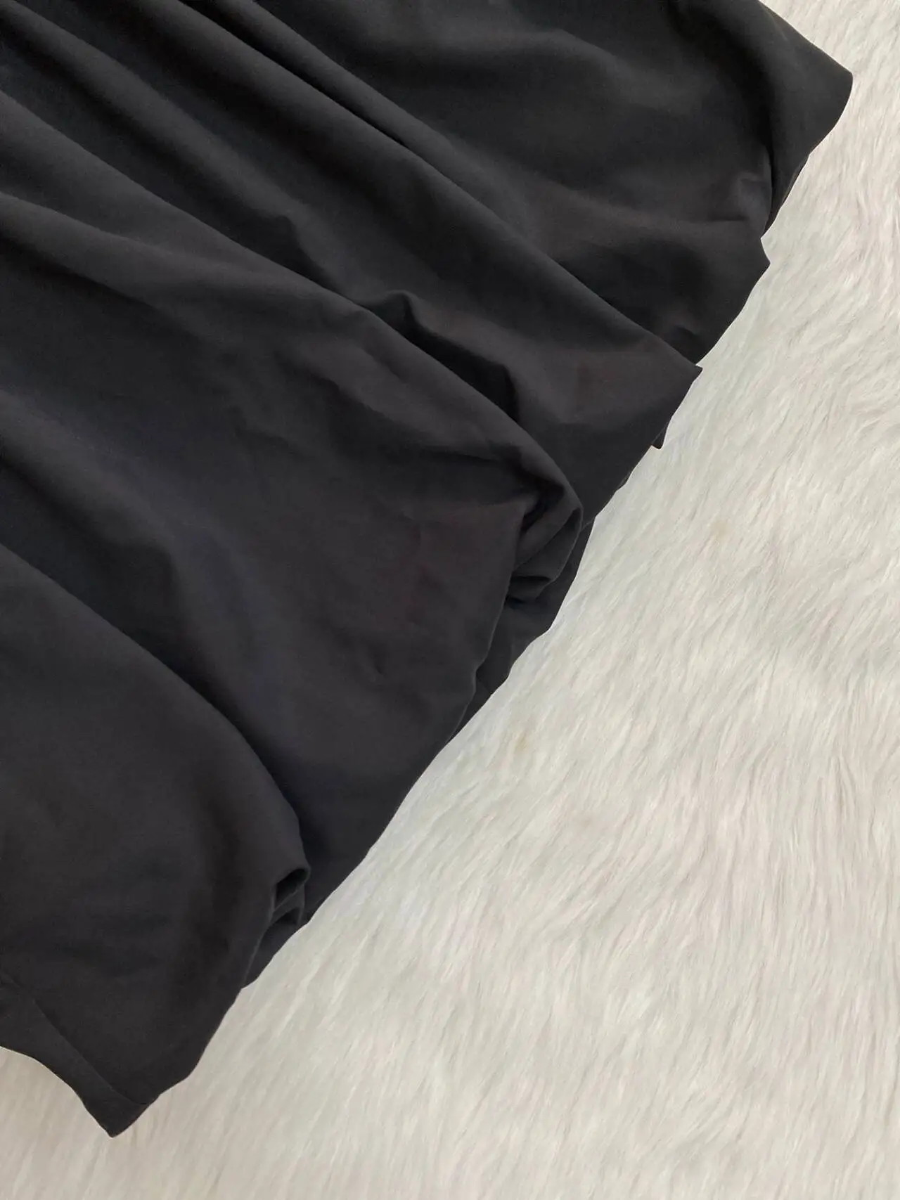 Sexy Solid Color Patchwork U Neck a Line Dresses
