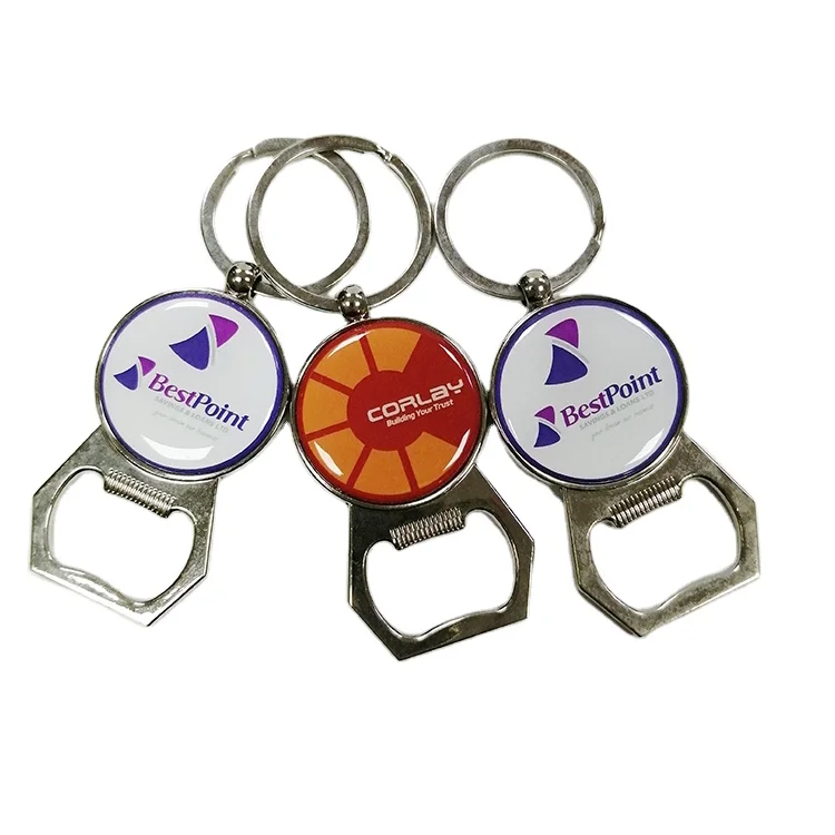 customized sublimation key chain metal openers