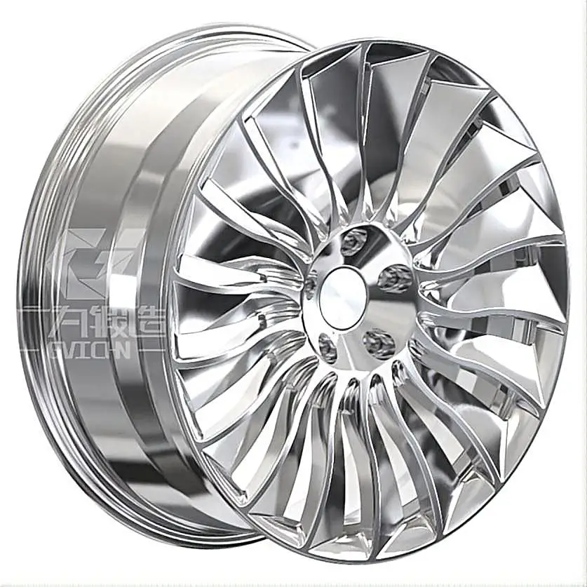 18 19 20 21 22 Forged Alloy Wheel 5x112 5x114.3 5x120 Custom Forged Rim 6061-T6 Aluminum Alloy Multi-Spoke for Car Modification