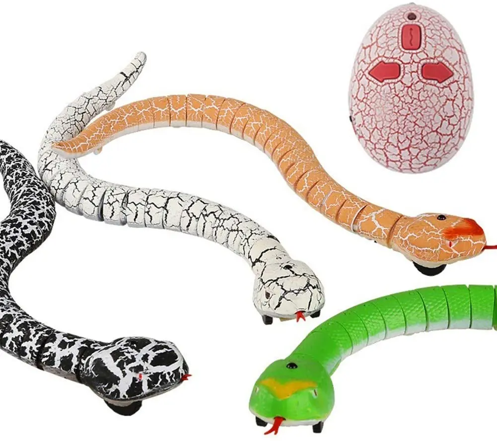 realistico animale rc serpente giocattolo con telecomando a forma di uovo  telecomando serpente telecomando