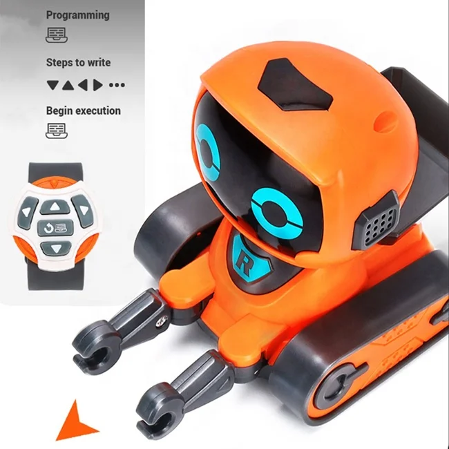 New Kids Intelligent Programming Toy Smart Draw Line Pen Follower Eilik  Robot Electric Remote Walking Watch Control Robot