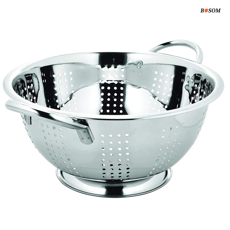 Stainless Steel Fruit Colander Mesh,Strainer With Pudding And Handle ...