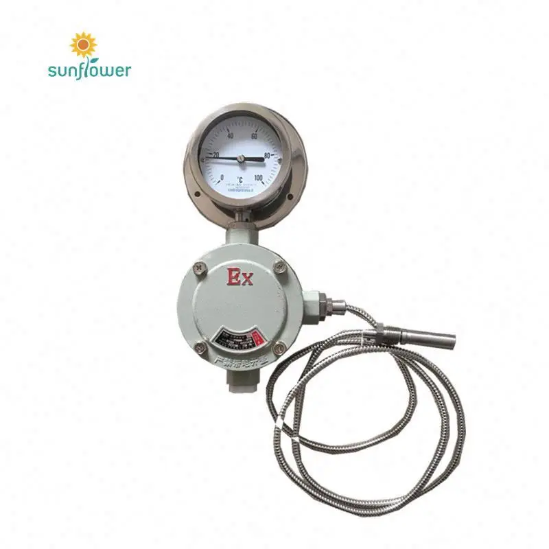 China Customized WTZ-280 Capillary Temperature Gauge-Gas Filled Temperature  Gauge-Mechanical Thermometer Suppliers, Manufacturers, Factory - SUNFLOWER