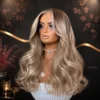 Parrucca Body Wave Balayage biondo miele