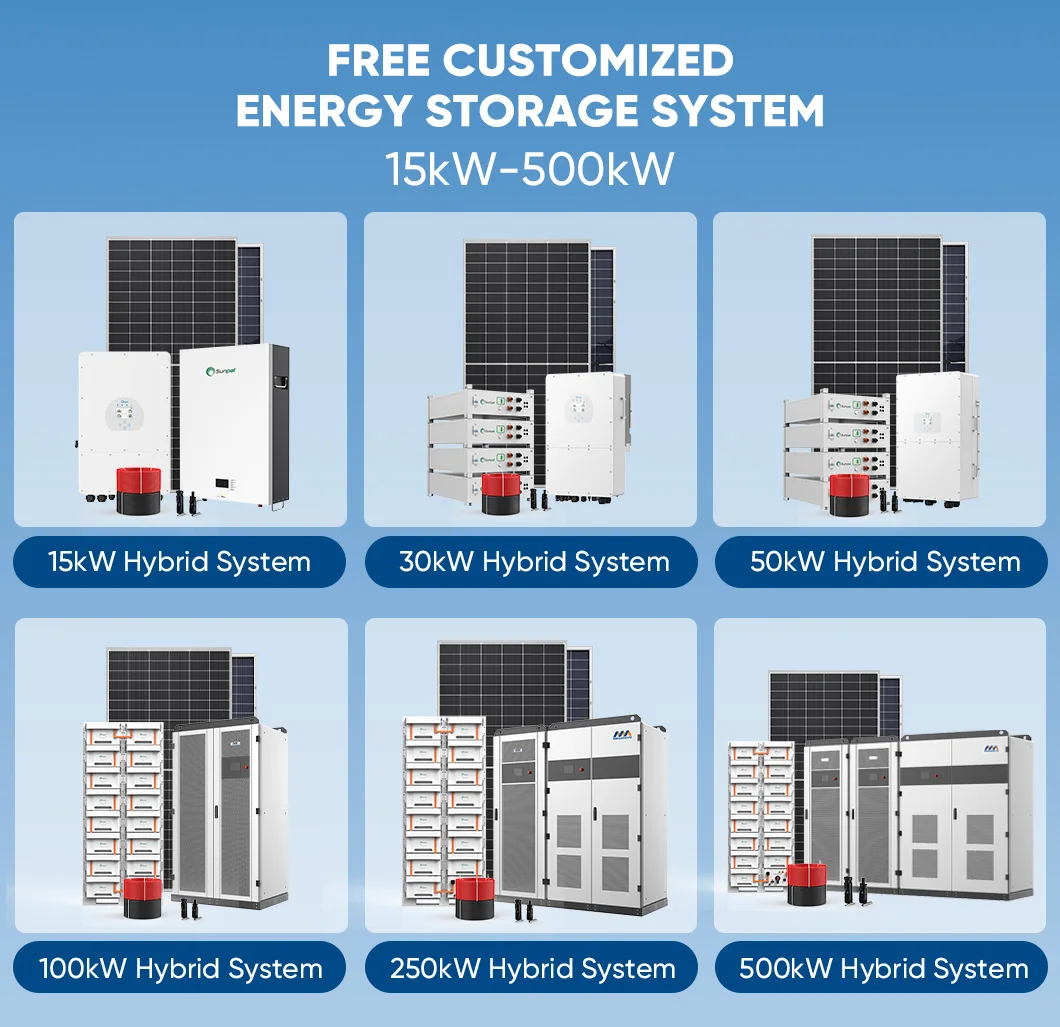 Sunpal Commercial Hybrid Solar Energy Storage System 150Kw 300Kw Solar ...