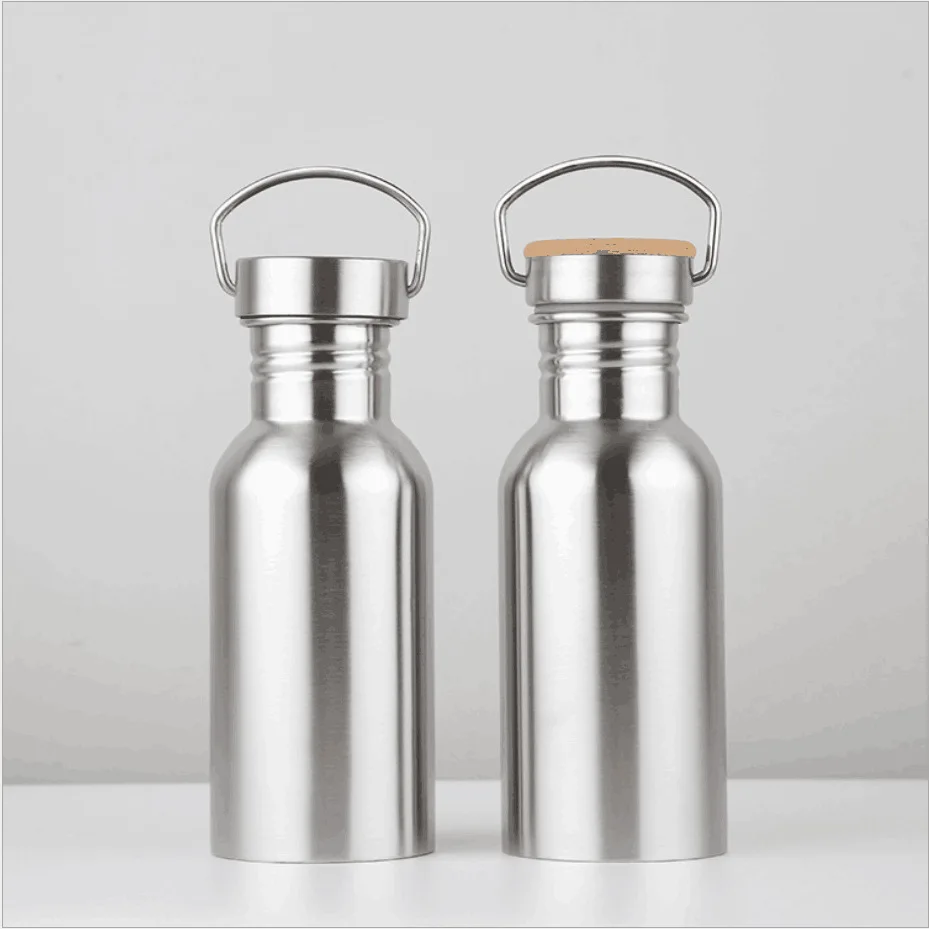 2020 New Travel Tumbler 350 500 600ml 750 1000 ml Bulk Bamboo Lid Insulated Ss 304 Stainless Steel Water Bottle