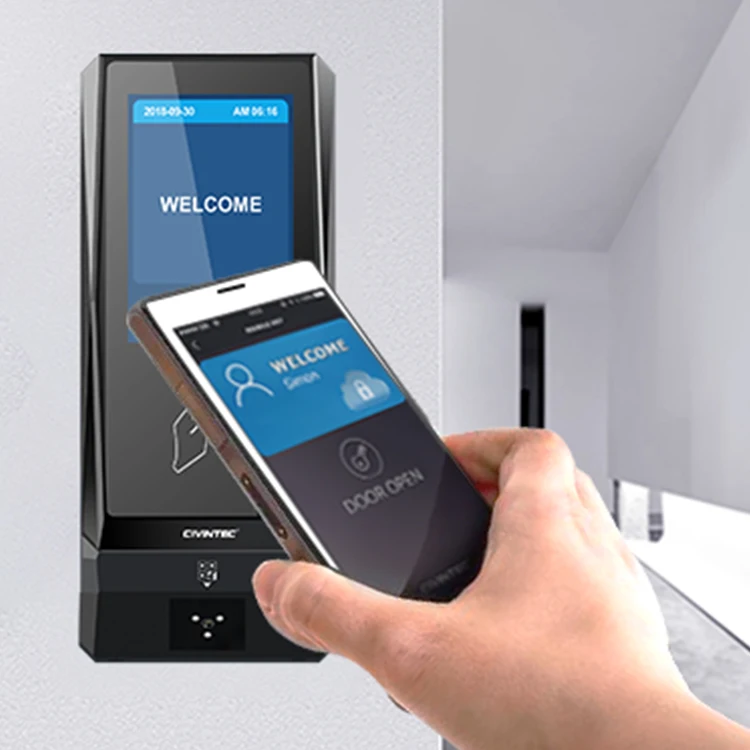 CT9 RFID NFC Biometric Gprs Button Smart Card Reader Internet Door Access Control With 4G WiFi