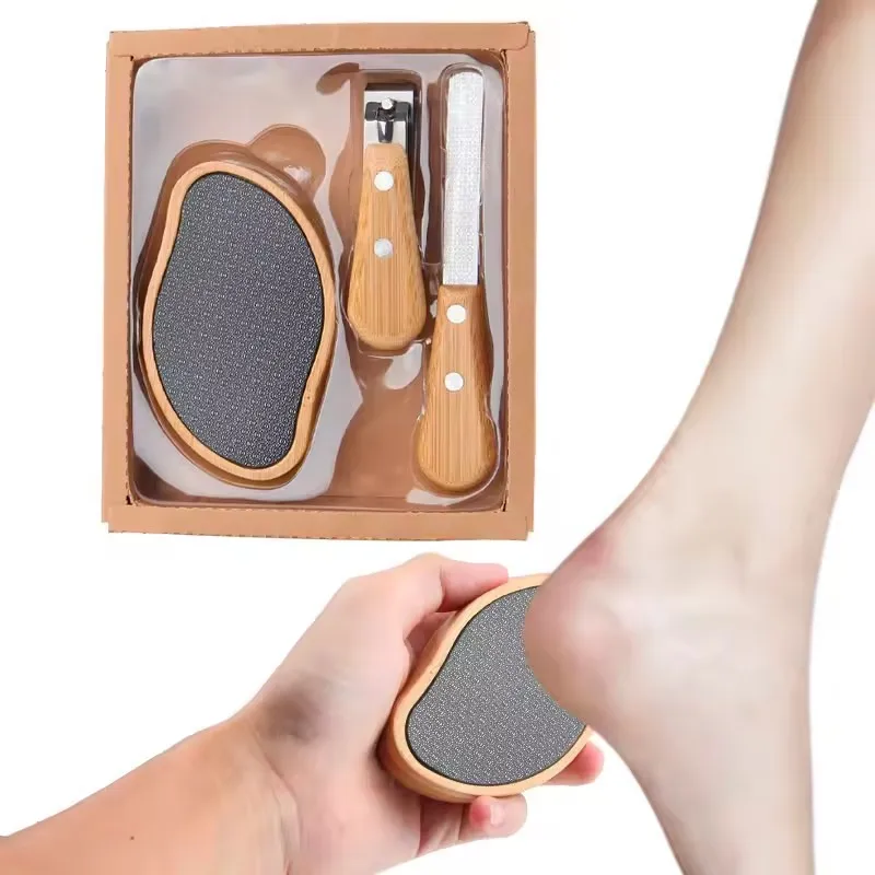 product factory direct price  foot scrubber foot file popular 3 pcs pedicure tools foot file set-2
