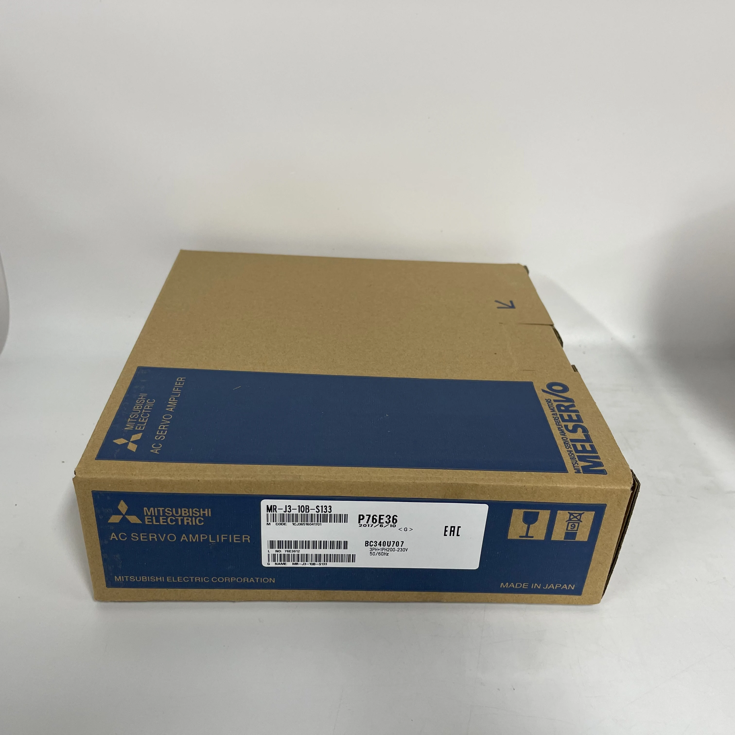 MITSUBISHI ELECTRIC AC Servo Amplifier MR-J3-10B-S133