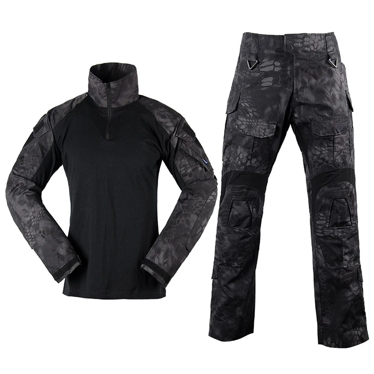 G3 Men's Tactical Set Frog Uniform Long Sleeve Shirt For Outdoor Uniform Shirt Frogman Set Tactical Pant