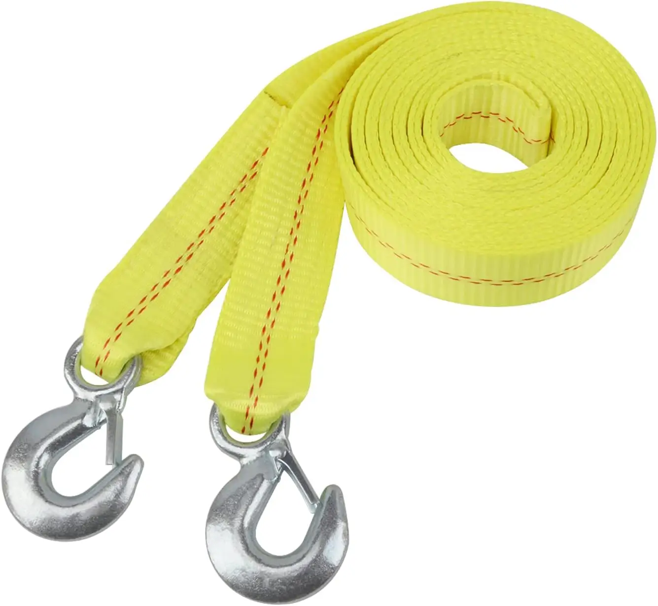 Heavy Duty Recovery Rope Tow Rope With Metal Safety Hooks For Trailers ...