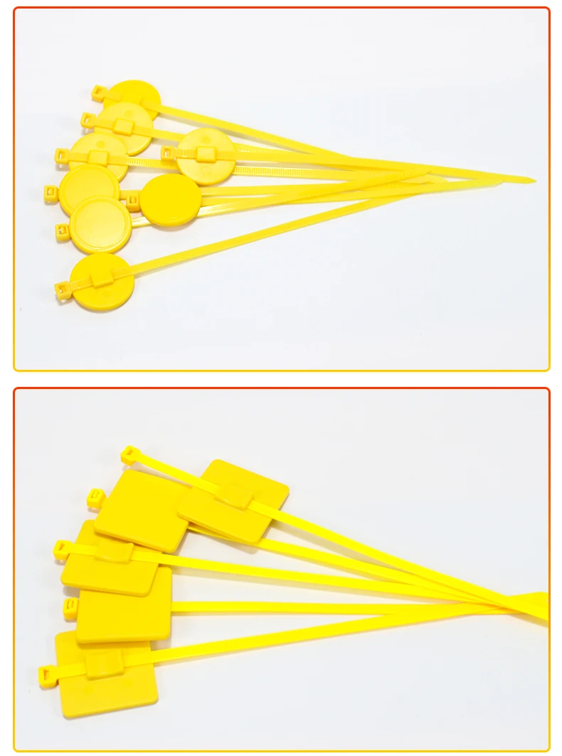 0-5m Read Range Tie Tag Reusable ABS Material UHF RFID Zip Tie Tags for ...