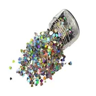 Mix Heart Star Circle Hexagon Shape Glitter Powder Bulk Wholesale Variety Sizes Color Shifting Glitter For Crafts And Nail